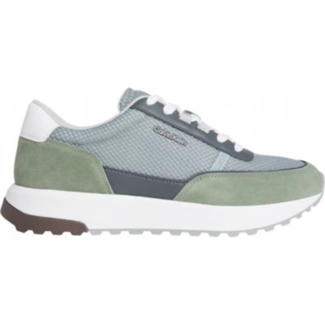 HM0HM022150ID Calvin Klein City Runner Laceup Nylon Recycled Suede